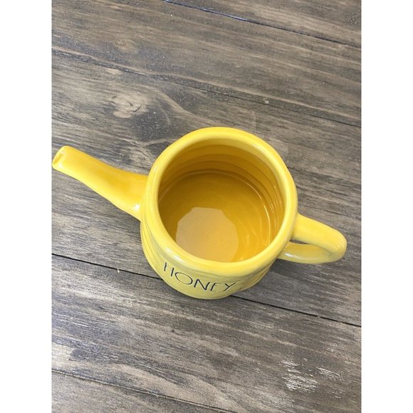 New Rae Dunn Honey Pot Yellow HTF Artisan Collection from Magenta Rare Find! - Picture 3 of 7